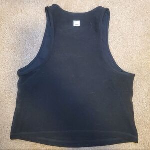 Vuori Black Racerback Tank Top | Built-In Bra, Padded | Size Small
